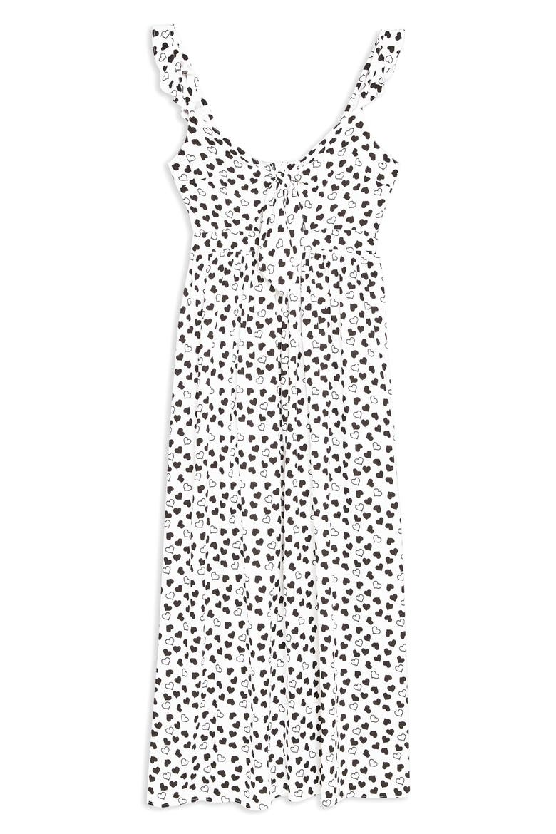 Heart Knot Maxi Dress, Alternate, color, IVORY MULTI
