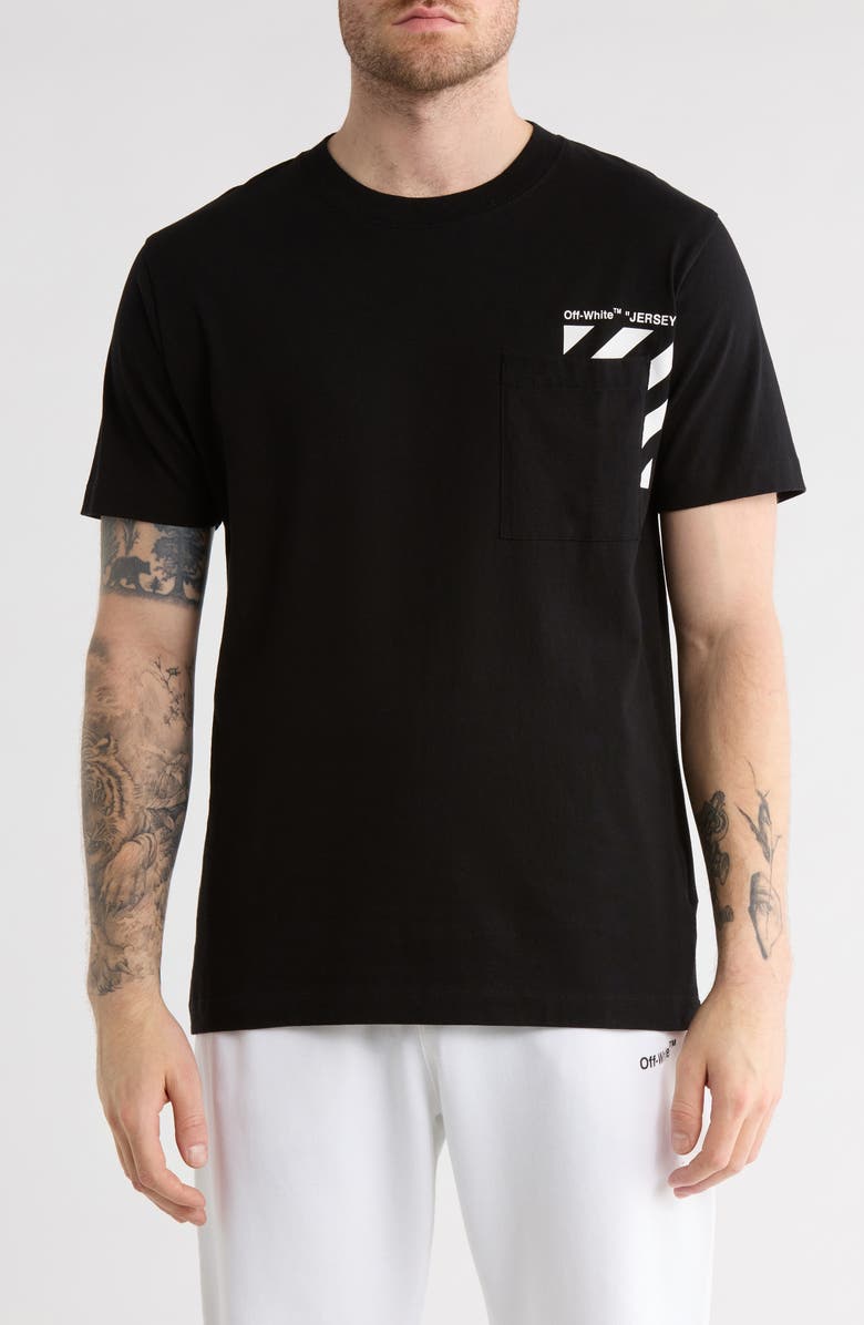 Off-White Diagonal Logo Cotton Graphic T-Shirt, Main, color,