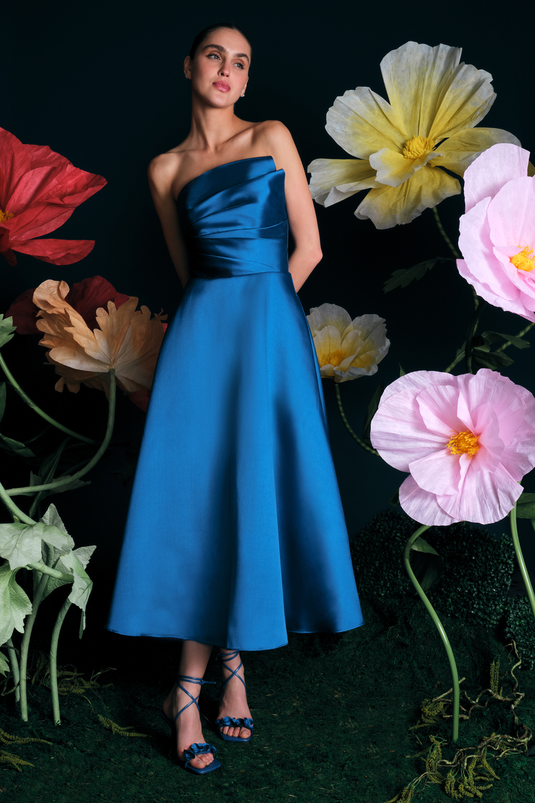 Salem Cocktail Dress, Alternate, color, Sapphire Eclipse