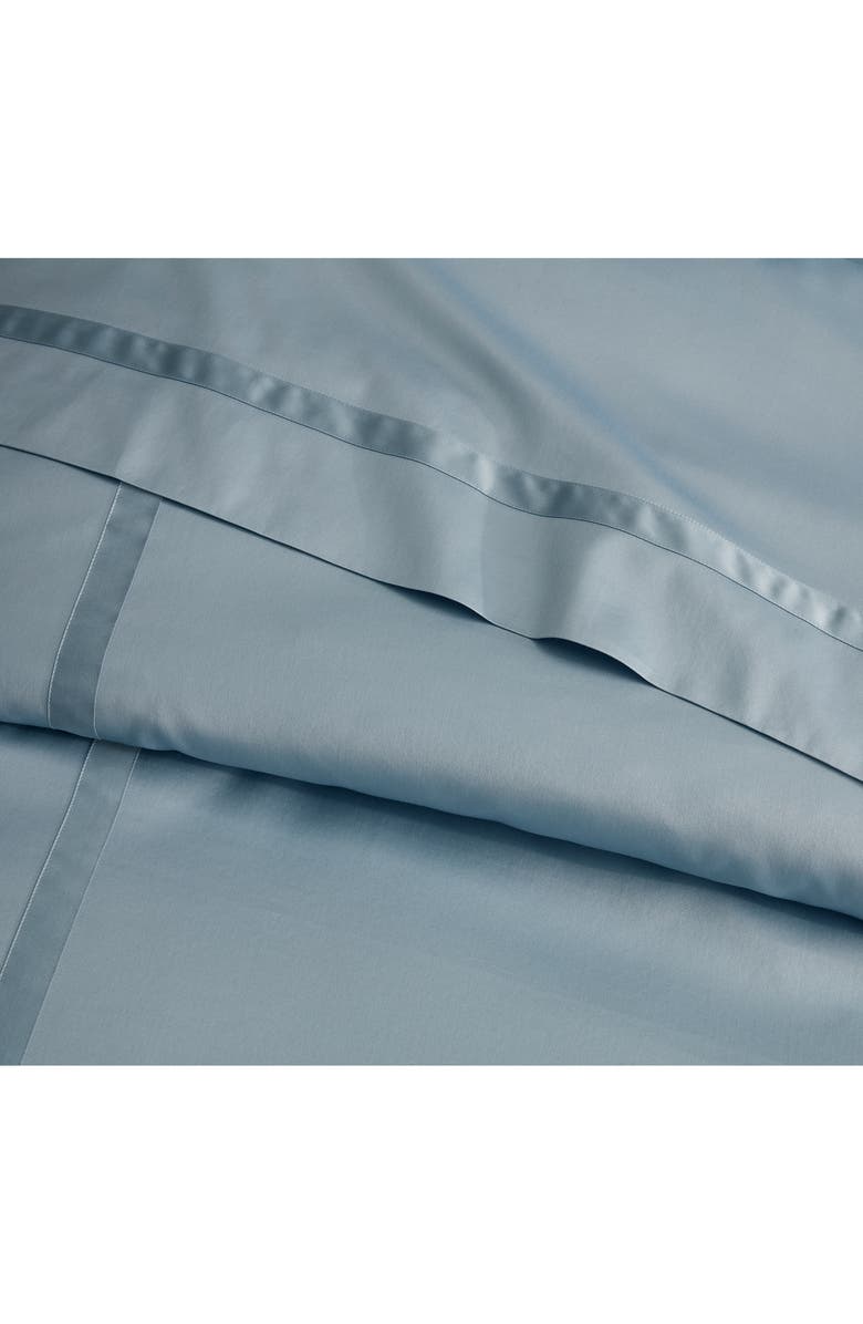 Matouk Nocturne Duvet Cover, Alternate, color, Black