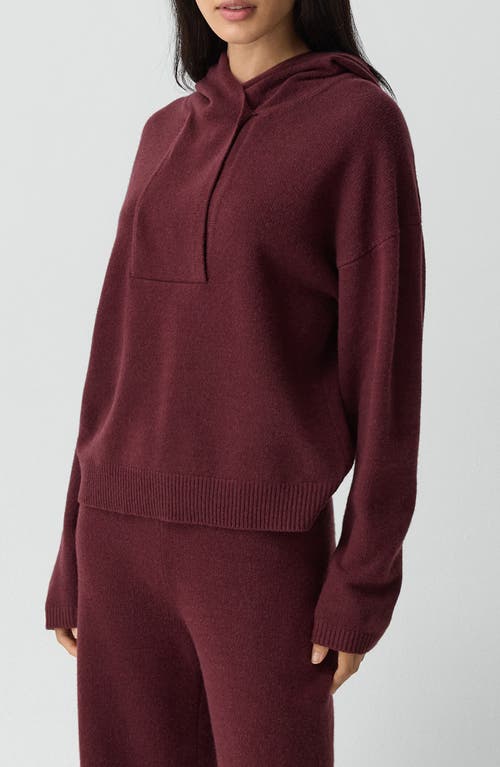 Theory Oversized Hoodie In Felted Wool-cashmere
