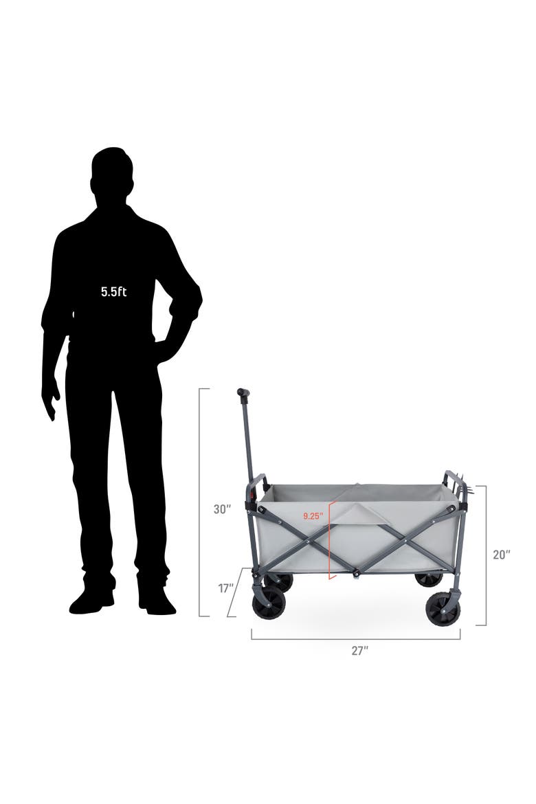 Garden Wagon with 3 Tools, Alternate, color, Fog Gray