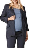 Angel Maternity Linen Maternity Blazer