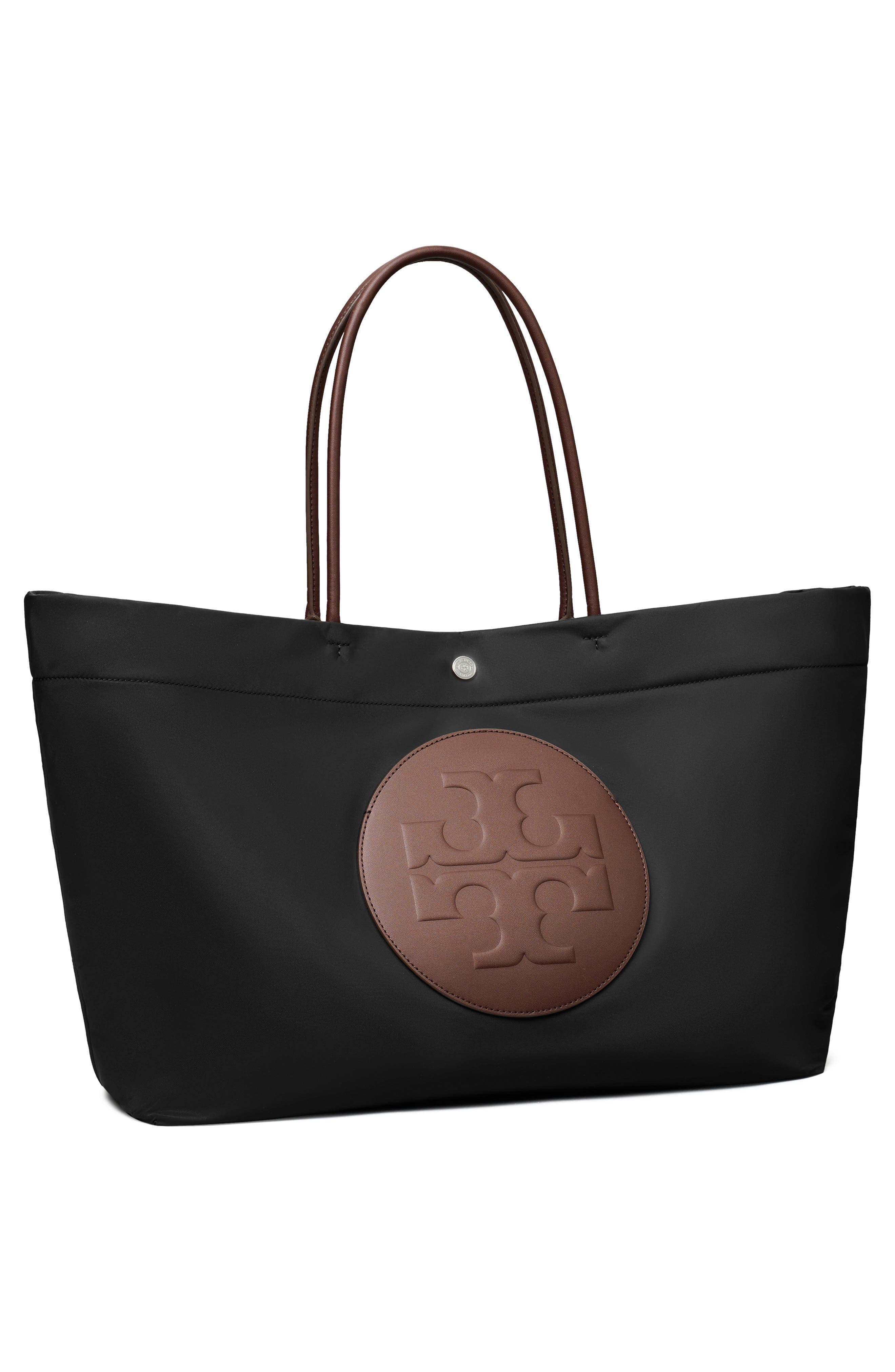 Tory Burch Ella Twist Tote, Alternate, color, Black