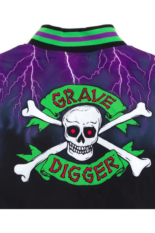 Monster Jam Zip-up Bomber Jacket In Multi