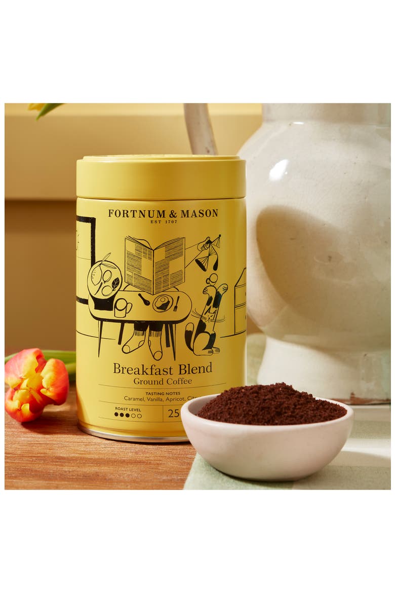Breakfast Blend Ground Coffee Tin, Alternate, color, PASTEL ORANGE