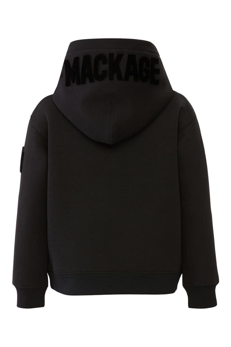 Kids' Dru Logo Hoodie, Alternate, color, BLACK