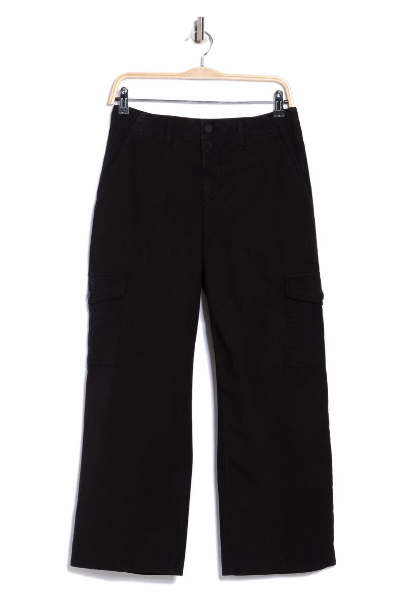 Zoella High Waist Pants, Alternate, color, BLACK