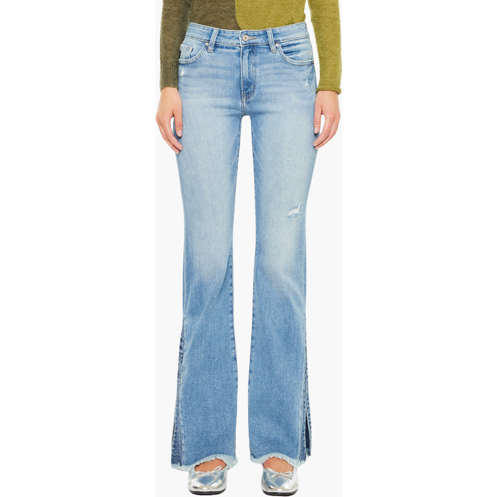 Kancan Lizzie Mid Rise Bootcut Jeans In Blue