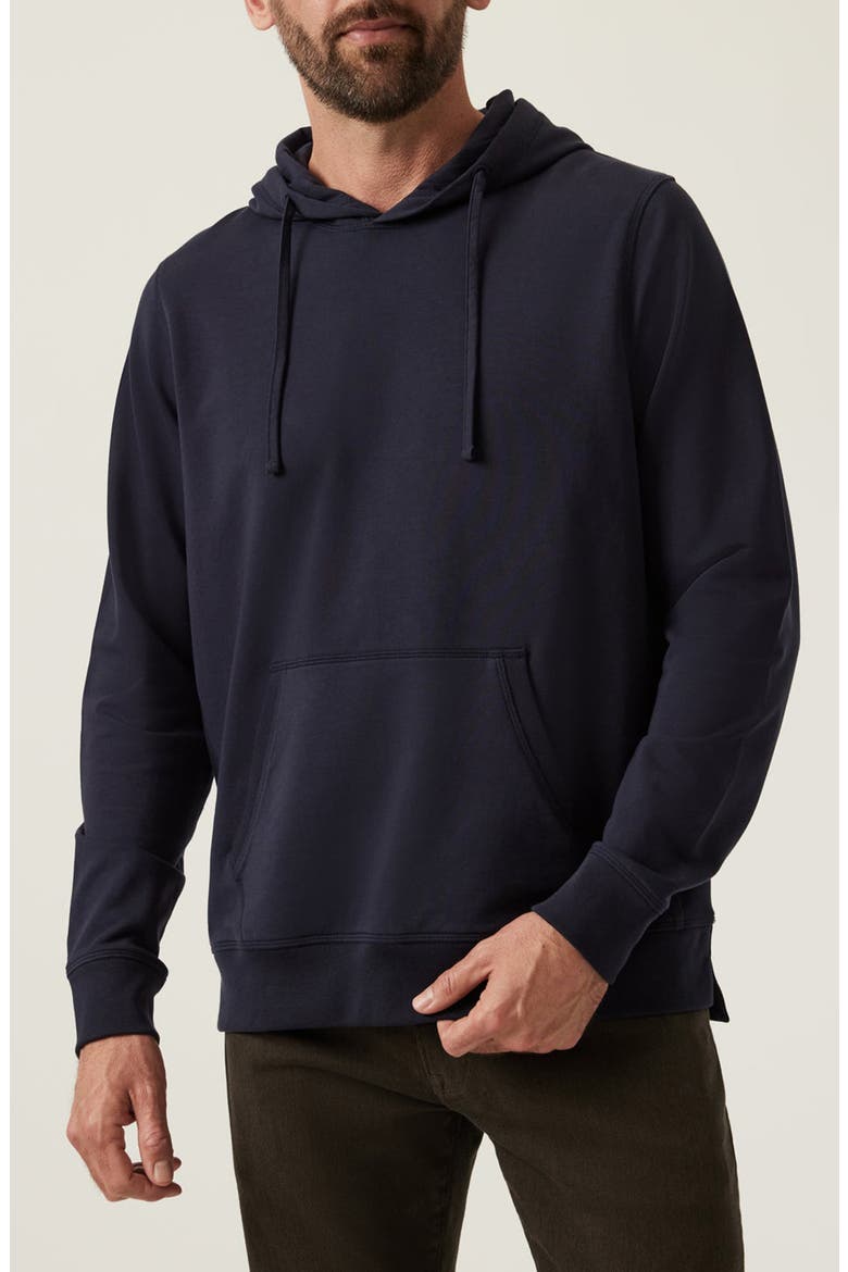 Stretch French Terry Hoodie, Main, color, NAVY