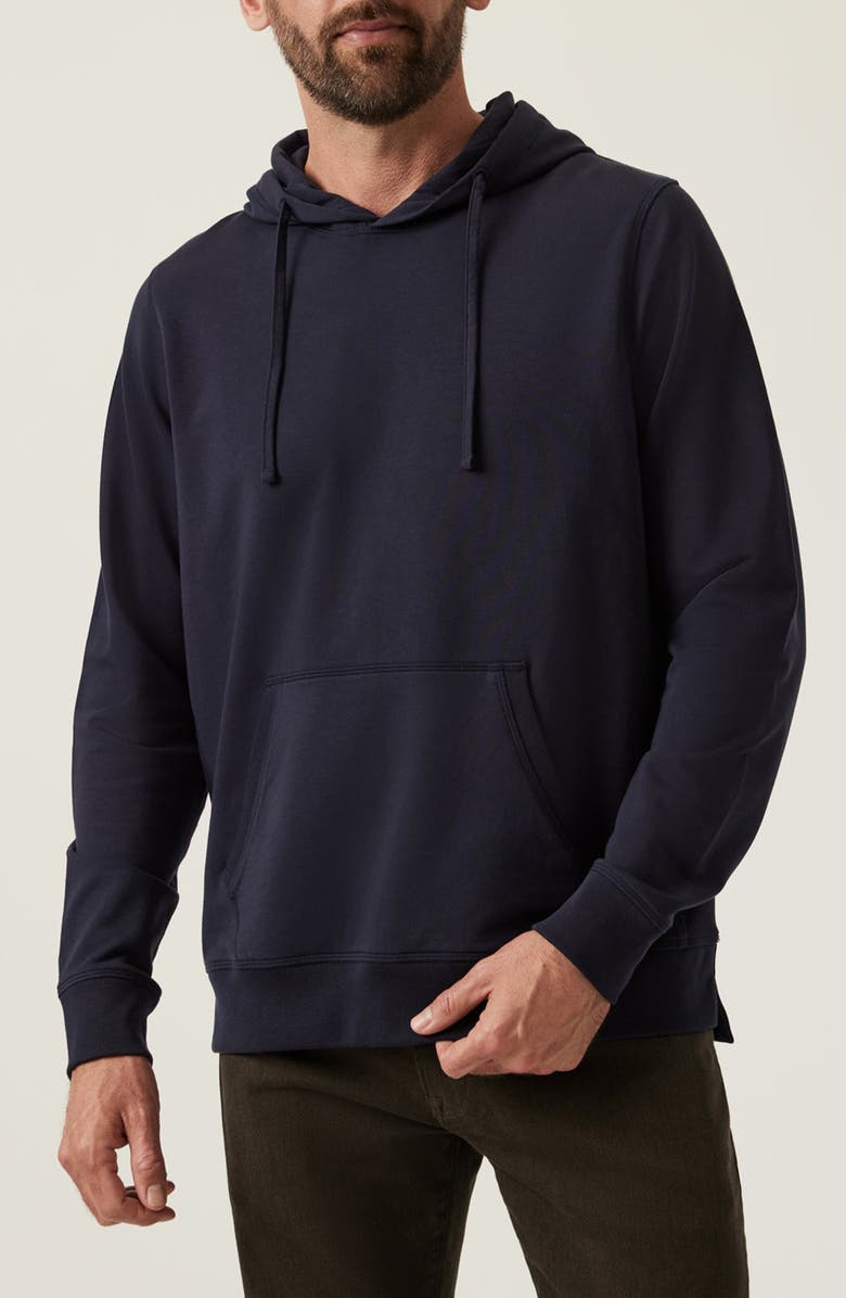 34 Heritage Stretch French Terry Hoodie, Main, color, Navy