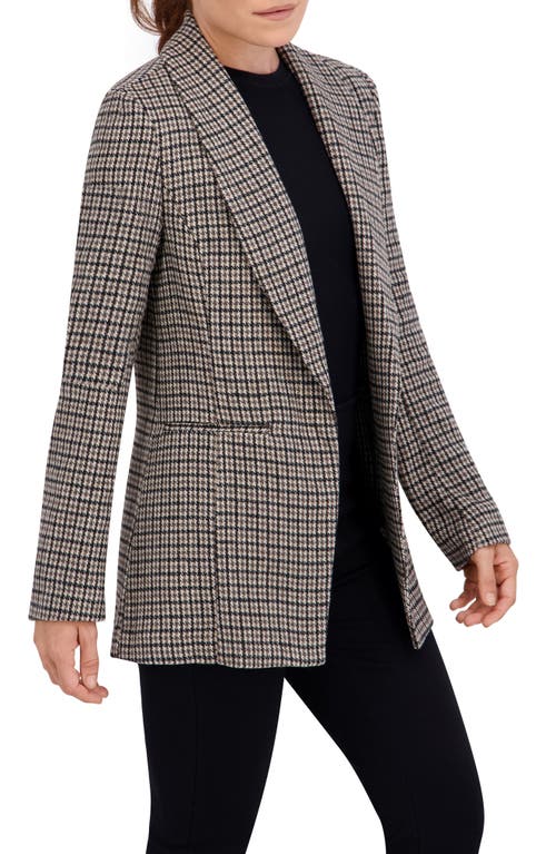 Ookie & Lala Plaid Shawl Collar Blazer In Multi
