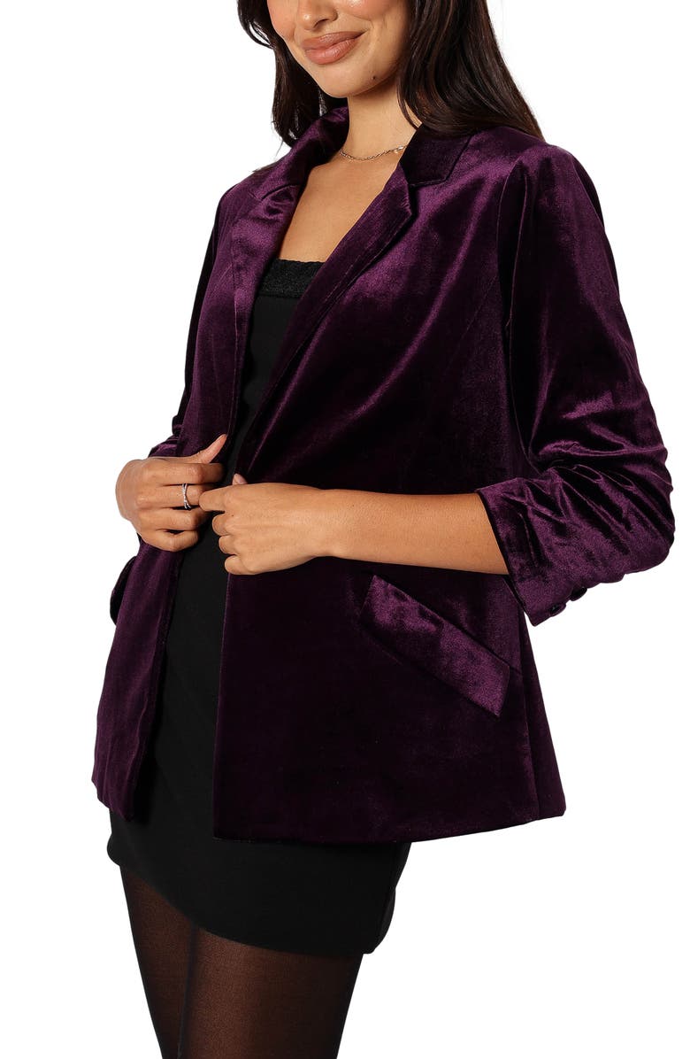 Petal & Pup Vera Velvet Blazer, Alternate, color, 