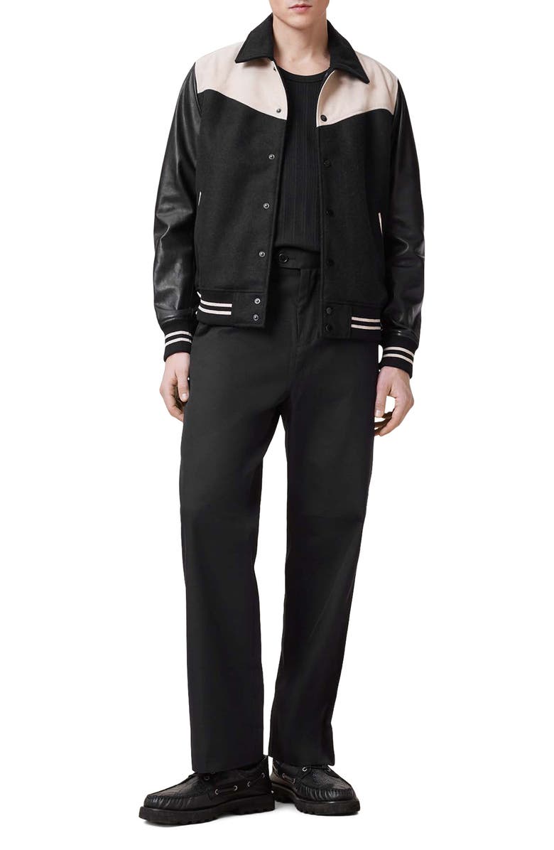 AllSaints Locke Cotton & Wool Pants, Alternate, color, 