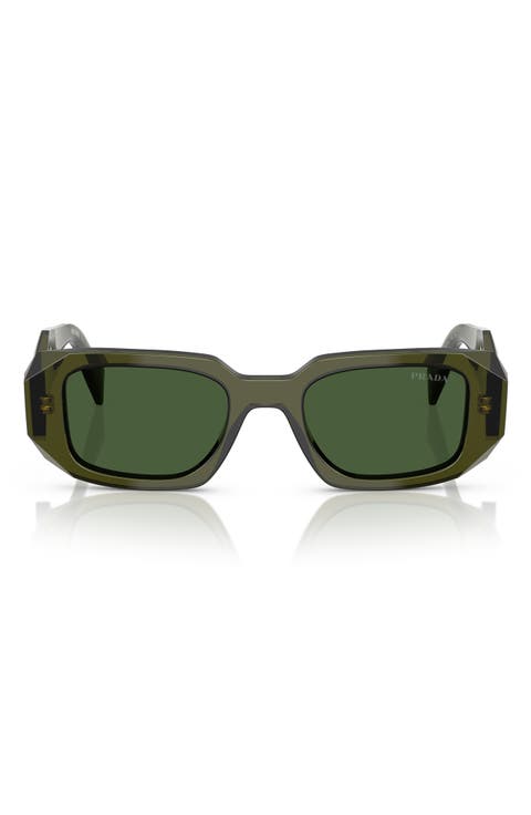 Runway 49mm Rectangular Sunglasses