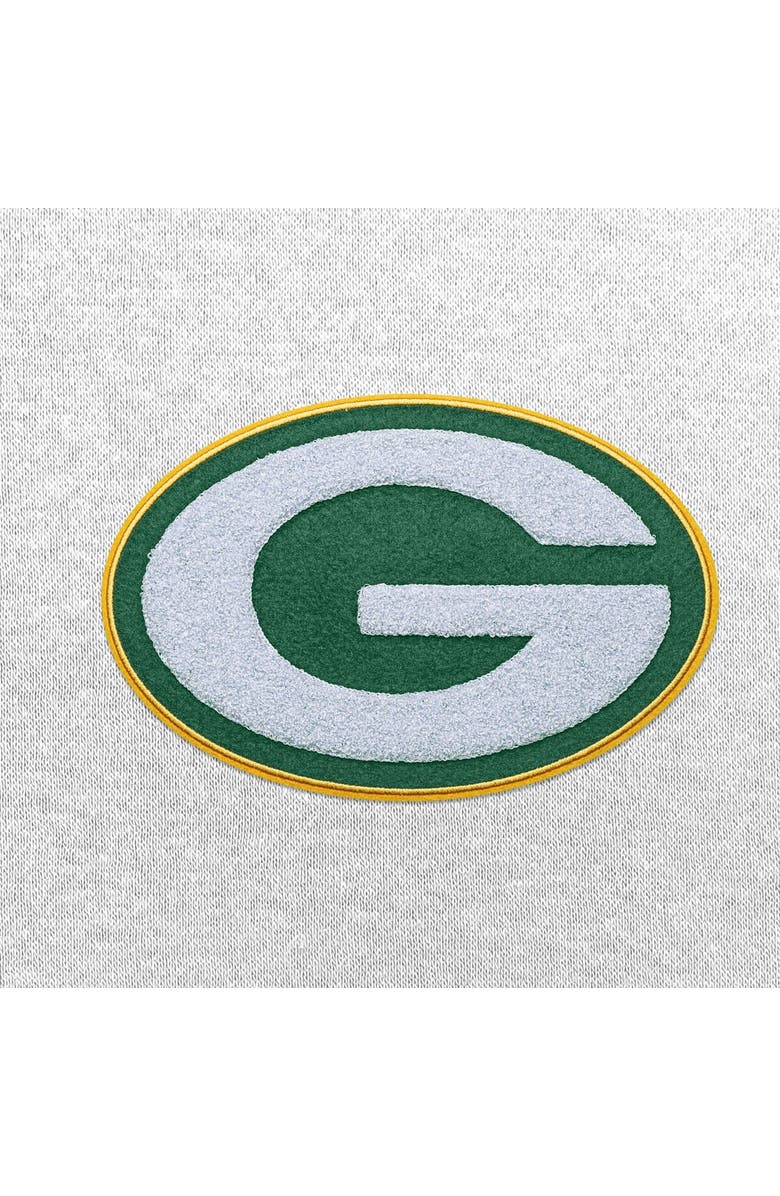 ANTIGUA Men's Antigua White Green Bay Packers Victory Chenille Pullover Hoodie, Alternate, color, White