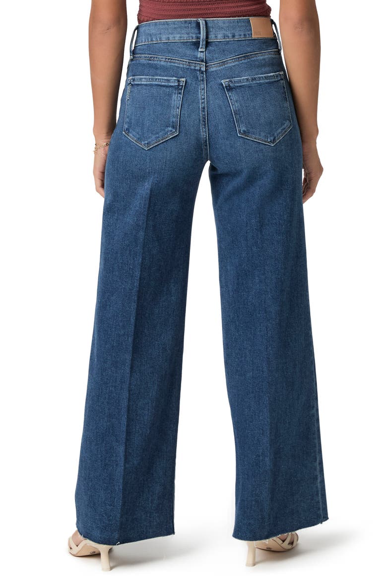 Anessa Raw Hem High Waist Wide Leg Jeans, Alternate, color, NOVELIST
