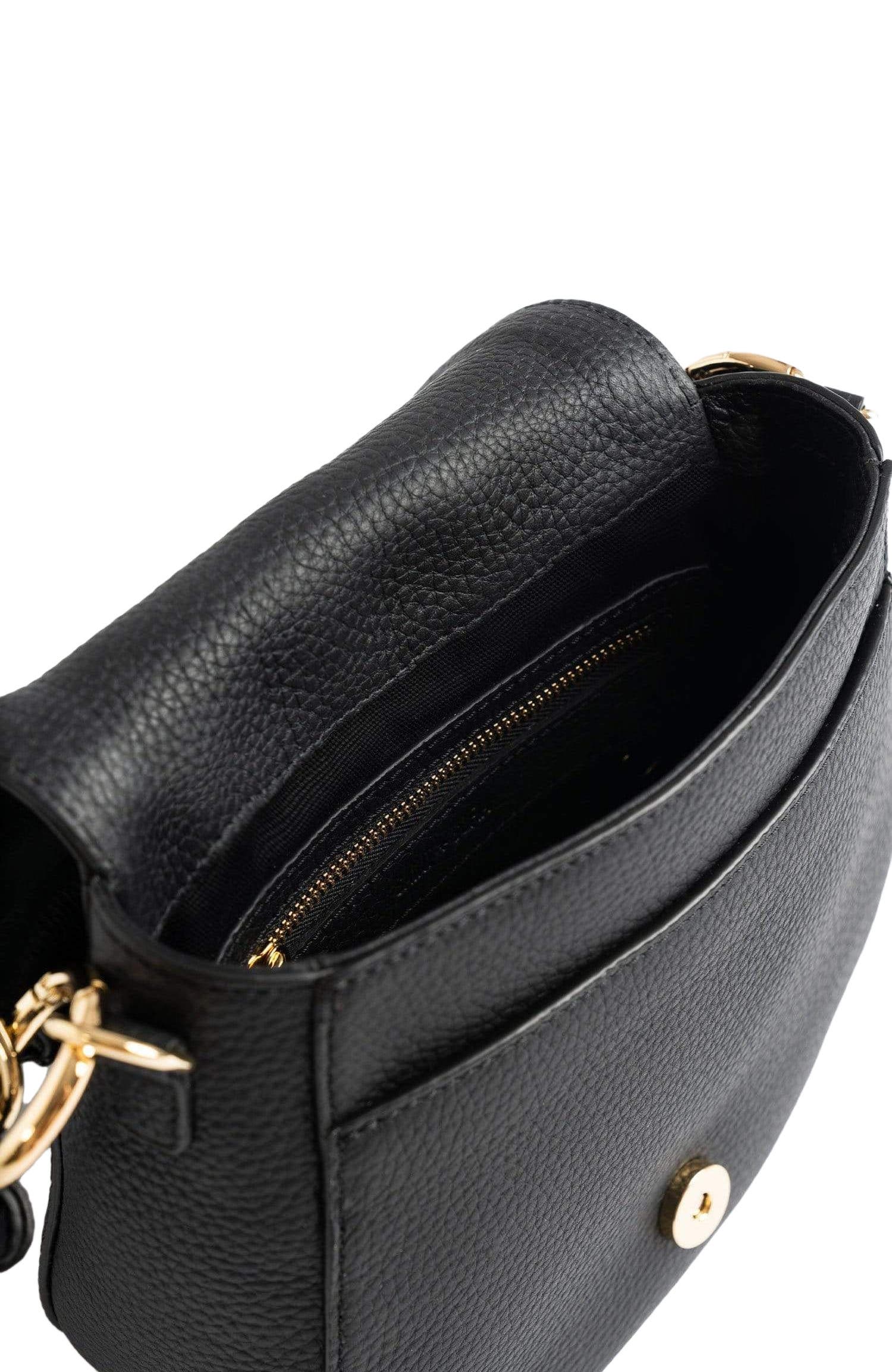 Saint + Sofia Saddle Bag, Alternate, color, Black