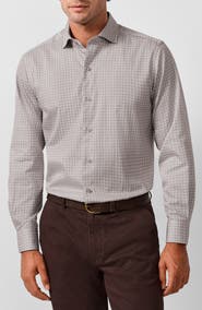 David Donahue Geometric Sport Shirt