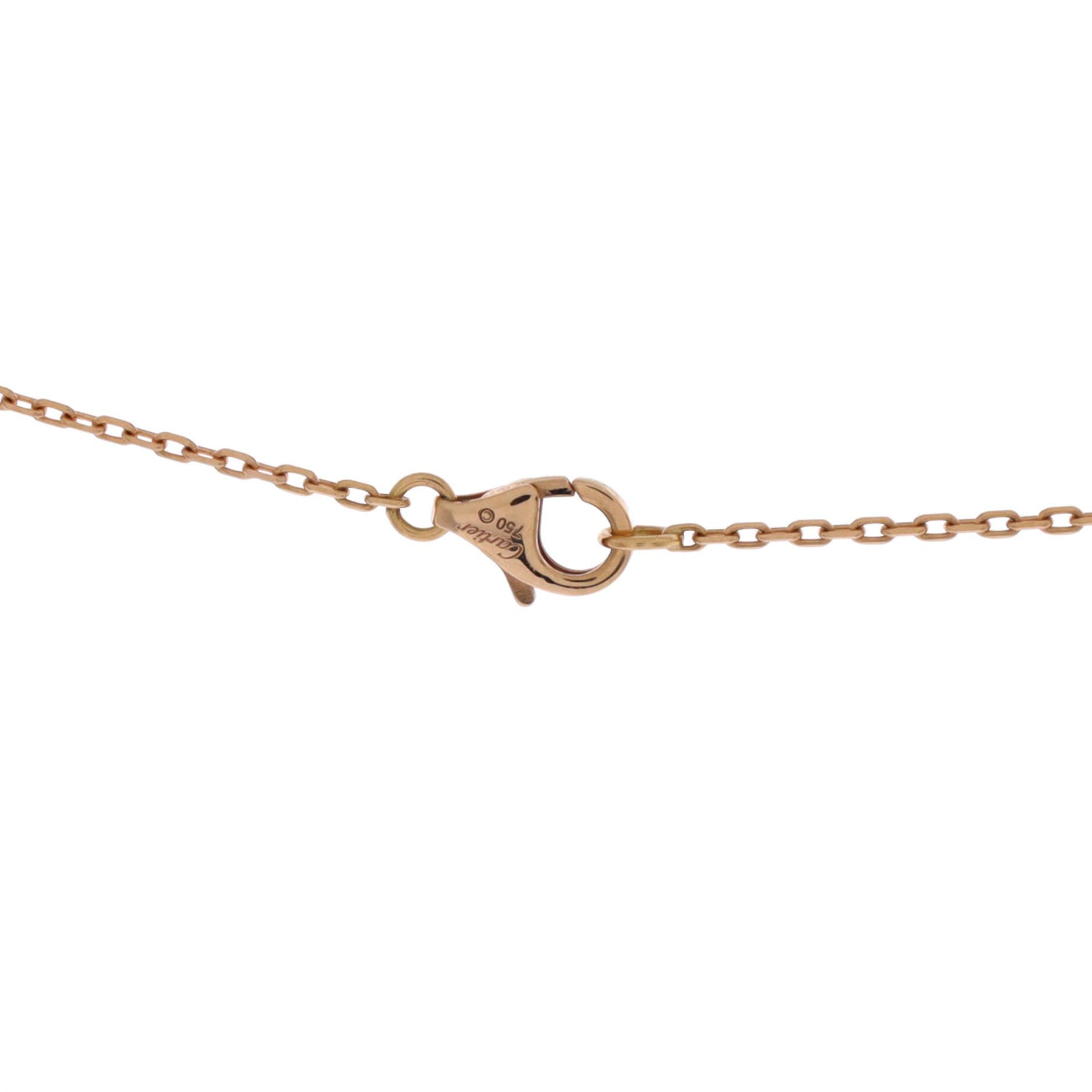 Trinity de Cartier Heart Pendant Necklace 18K Tricolor Gold with Pave Diamonds, Alternate, color, Metallic Gold
