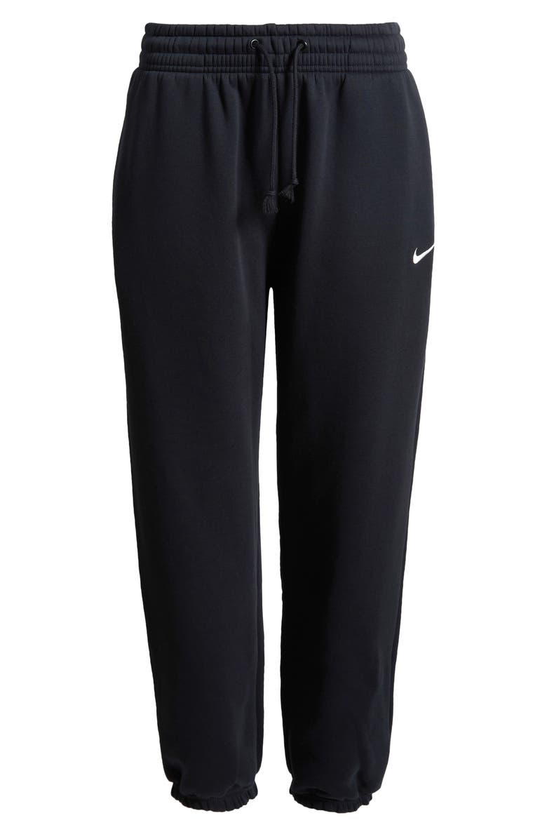 Nike Sportswear Phoenix Fleece High-Waisted Oversized Sweatpants, Alternate, color, 010 010 Black/Sail