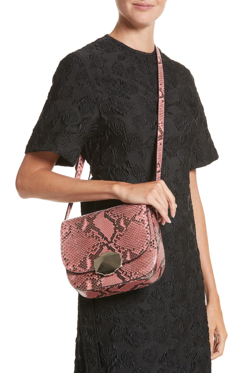 CALVIN KLEIN 205 W395NYC Genuine Python Shoulder Bag, Alternate, color,