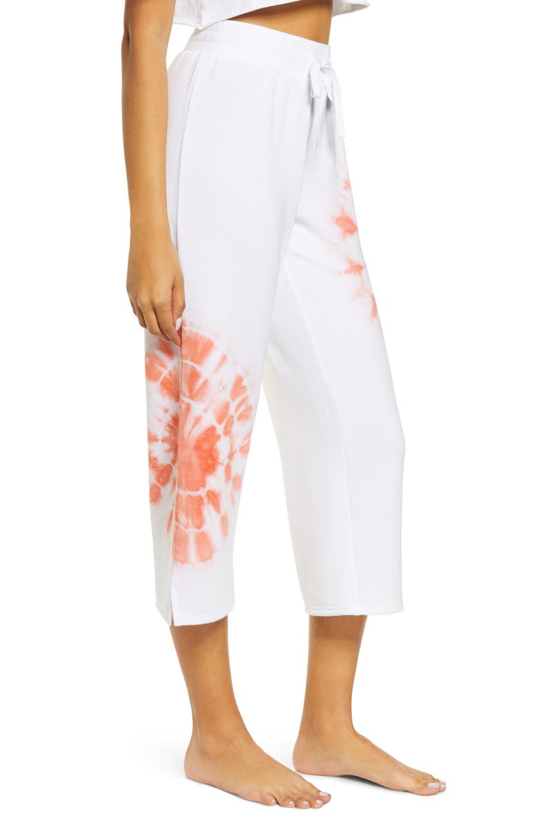 BP. All Weekend Crop Pants, Alternate, color, White Placed Tie Dye