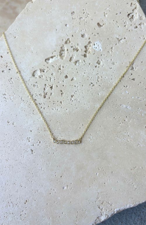 Adornia 14k Gold Plated Dainty Mixed Shape Bar Necklace