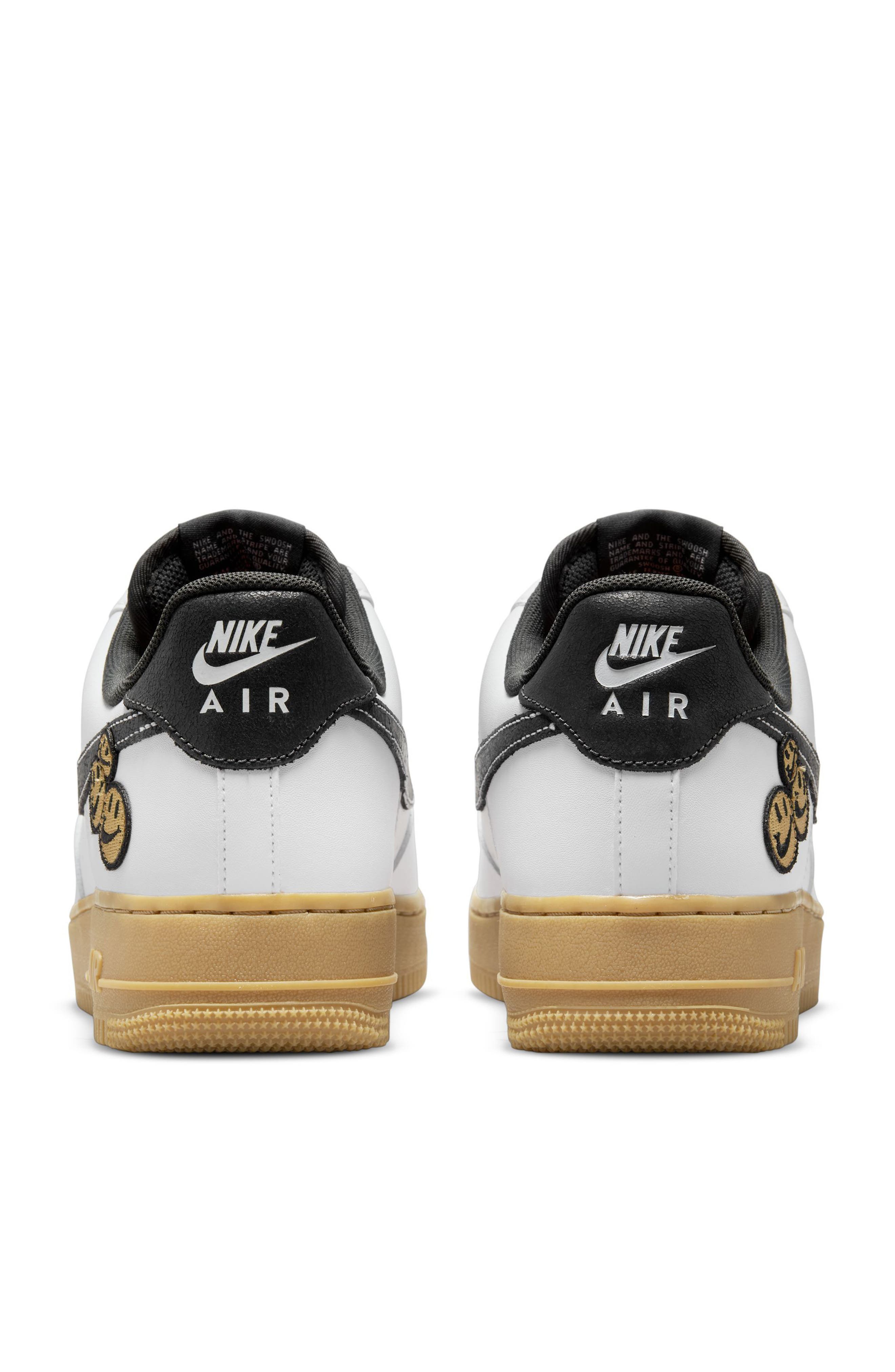 Air Force 1 '07 LV8 Low Top Sneaker, Alternate, color, WHITE/ GREY