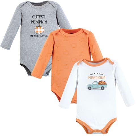 Cotton Long-Sleeve Bodysuit Three-Piece Set (Baby)