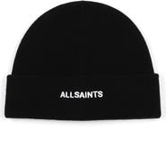 AllSaints Embroidered Logo Beanie