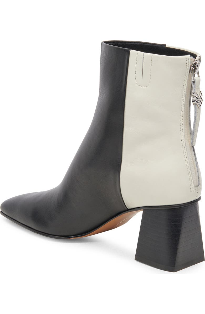 Dolce Vita Fifi Block Heel Boot, Alternate, color, Black White Leather