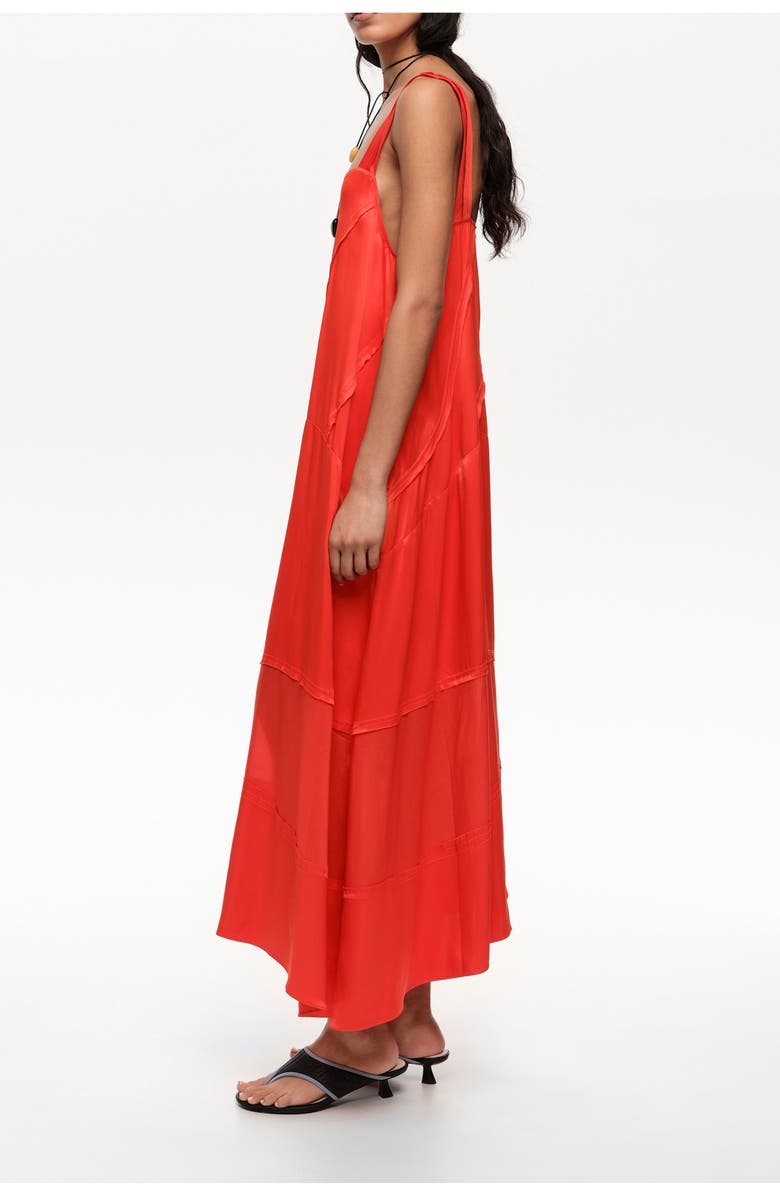 Bimba y Lola Flared A-Line Dress, Alternate, color, Red