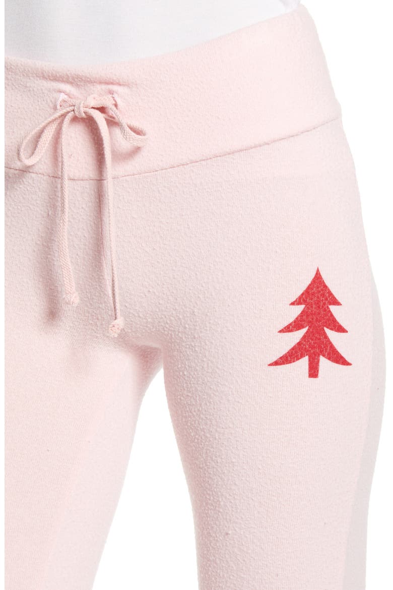 Christmas Tree Lounge Pants, Alternate, color, ROMANTIC