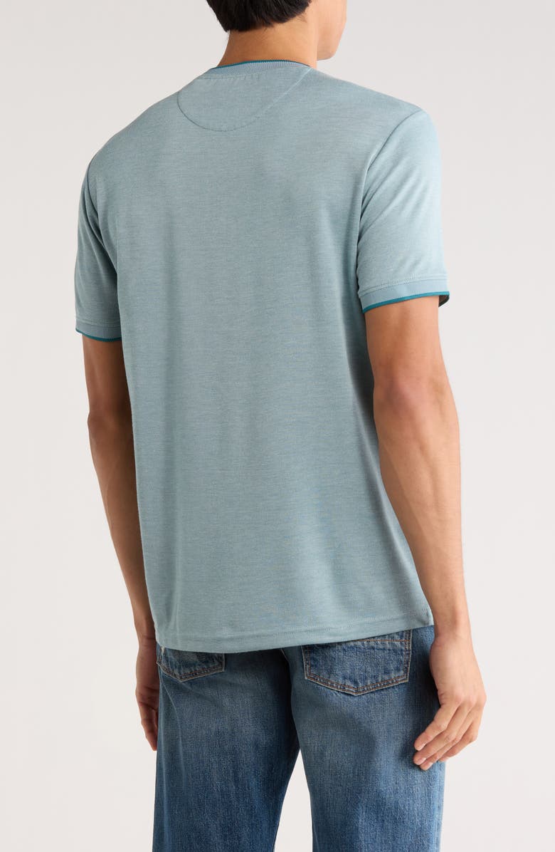 Cactus Man Tipped Crewneck Knit T-Shirt, Alternate, color, Teal