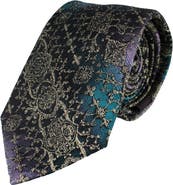 Trafalgar The Spellbound Brocade Novelty Silk Necktie