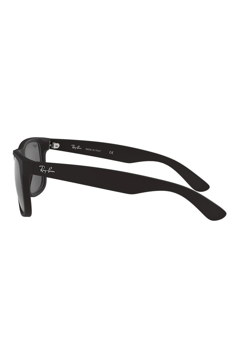 Justin 54mm Rectangular Sunglasses, Alternate, color, GREY MIRROR