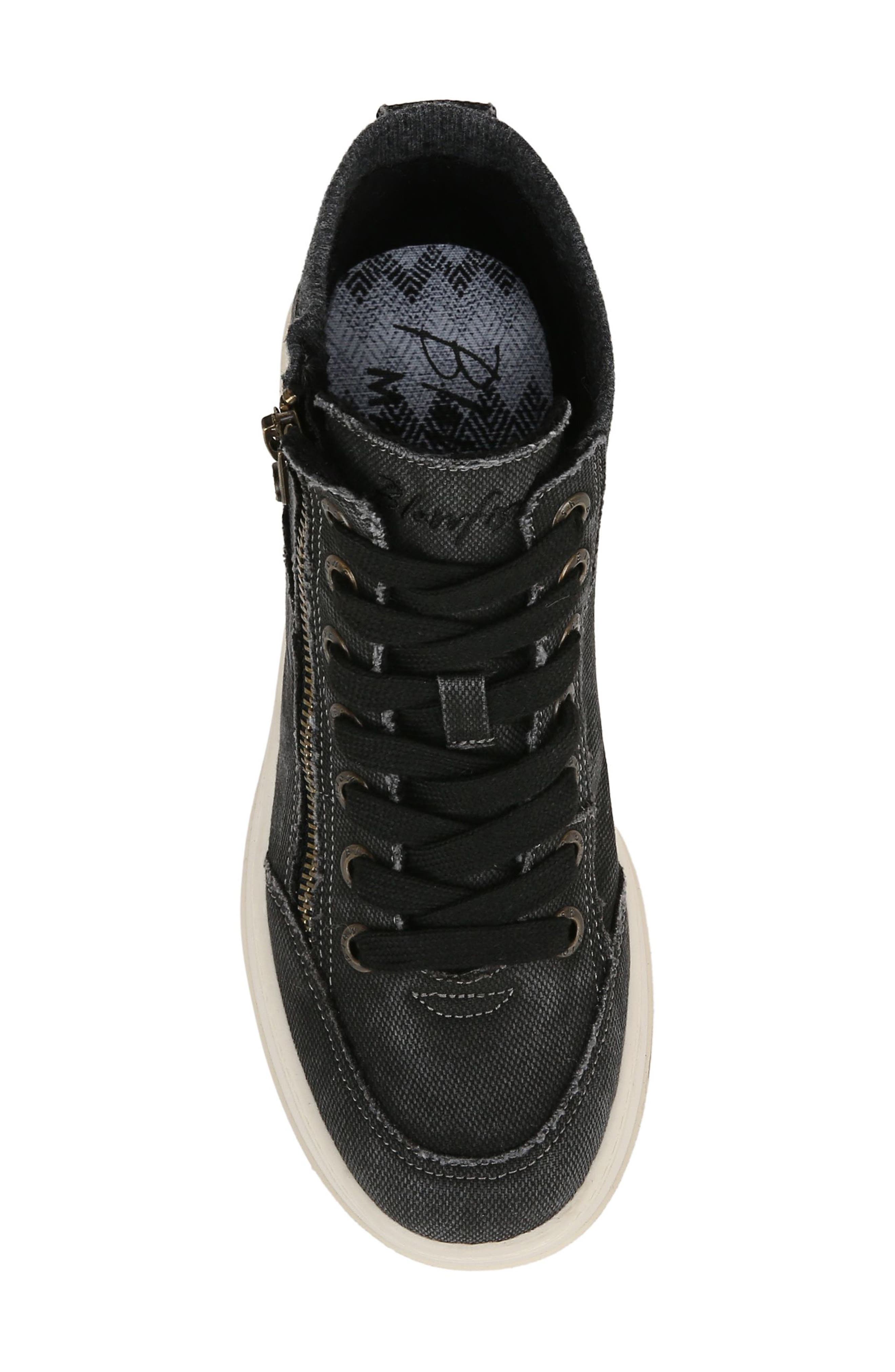 Blowfish Malibu Camden Wedge Sneaker, Alternate, color, Black Distressed Canvas