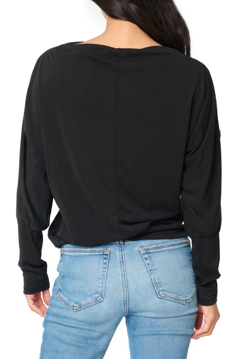 GIBSONLOOK Favorite Luxe Slouchy T-Shirt, Alternate, color, Black