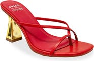 CHASE AND CHLOE Sculpted Strappy Toe Post Sandal