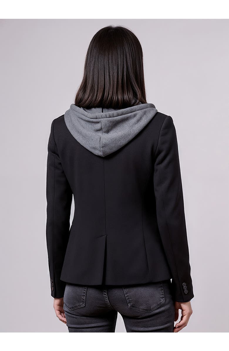 Central Park West Ryder Dickie blazer, Alternate, color, Black/ Grey Black