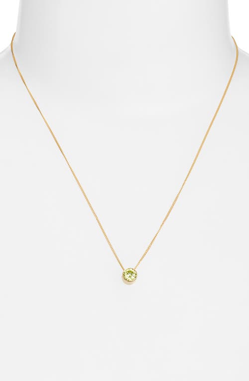 Set & Stones Birthstone Pendant Necklace In Gold