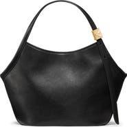Kate Spade New York small deco fine grain leather tulip top handle bag
