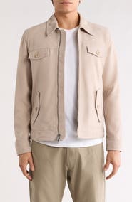 Bugatchi Suede Trucker Jacket