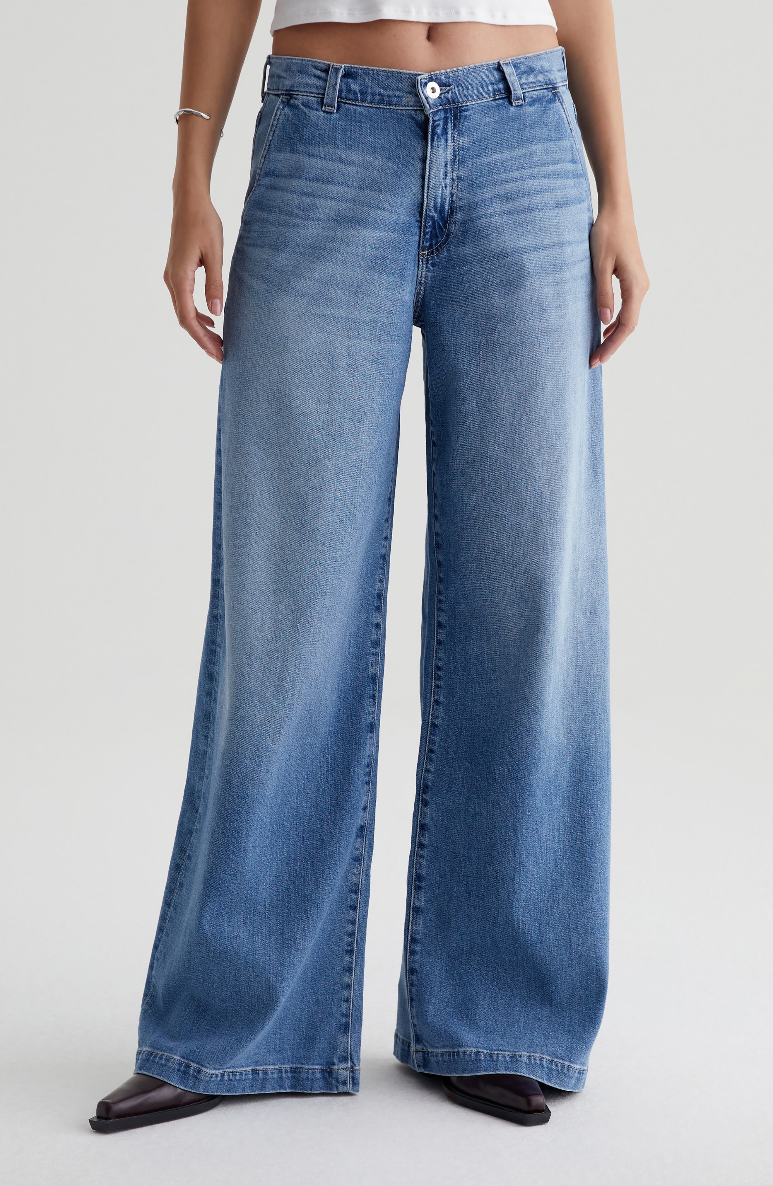 AG Stella Low Slung Palazzo Jeans
