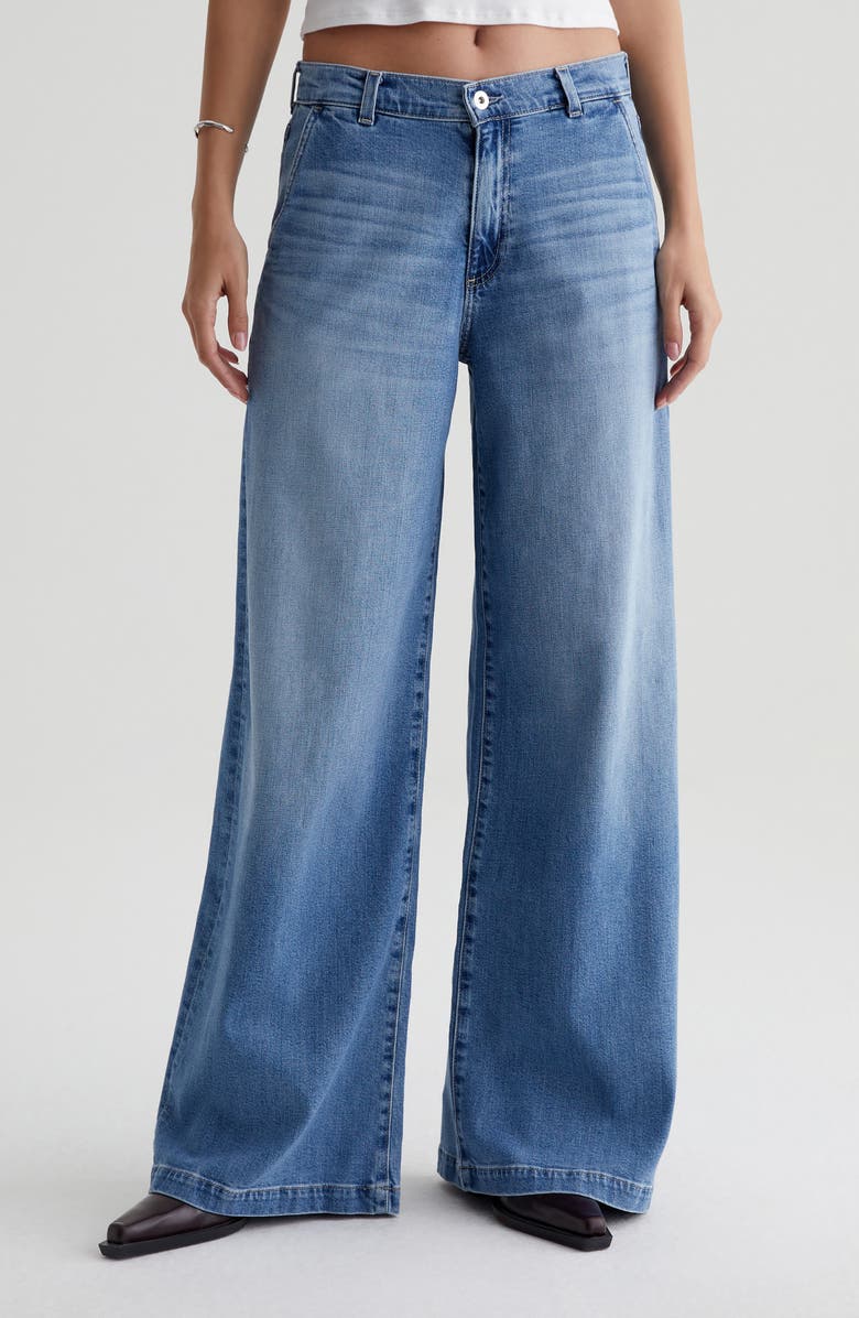 AG Stella Low Slung Palazzo Jeans, Main, color, Escalate