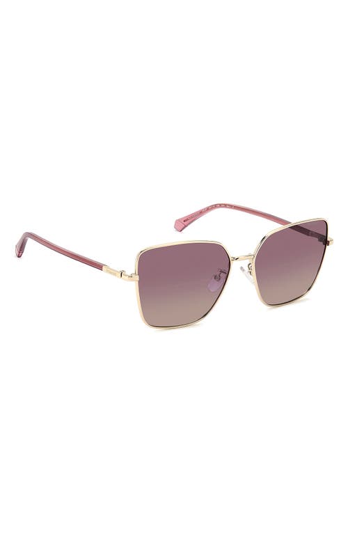 Polaroid 59mm Polarized Butterfly Sunglasses