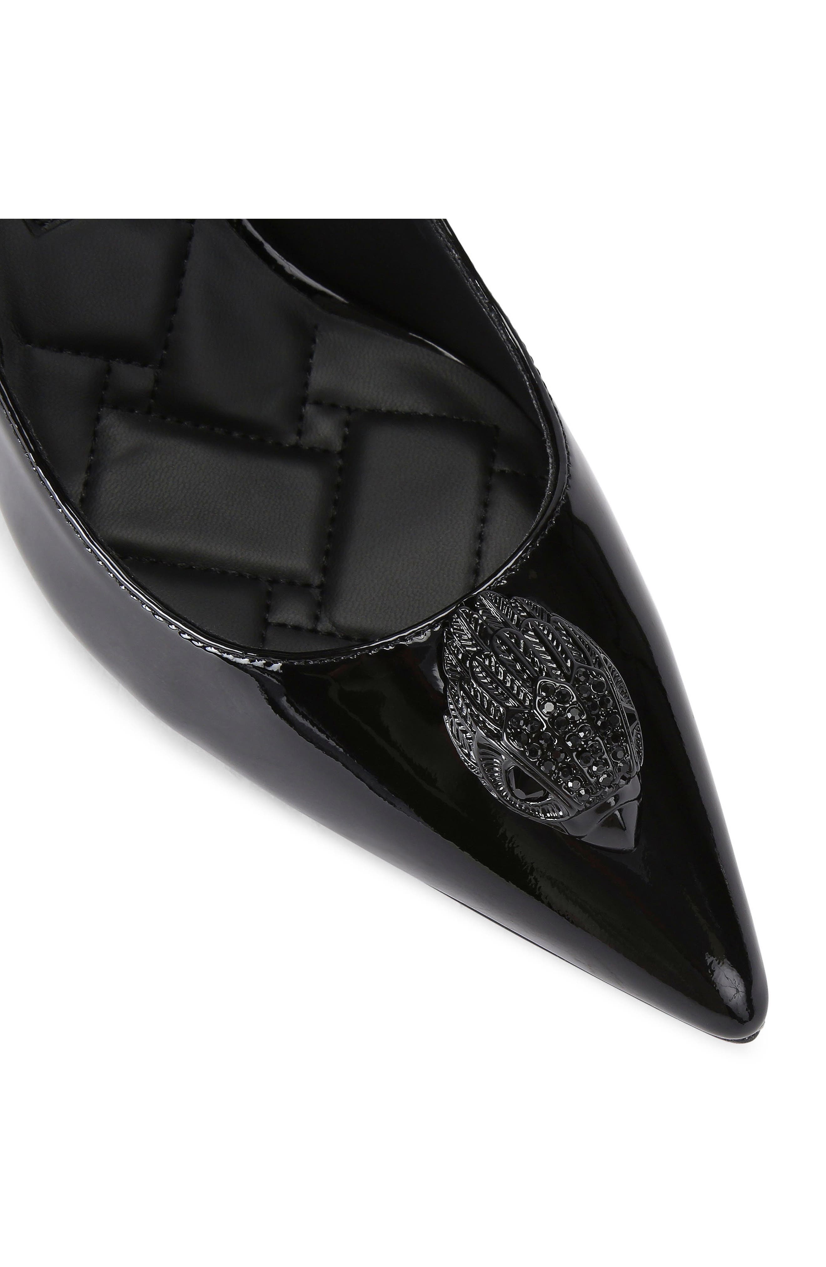Kurt Geiger London Belgravia Eagle Pointed Toe Court Pump, Alternate, color, Black