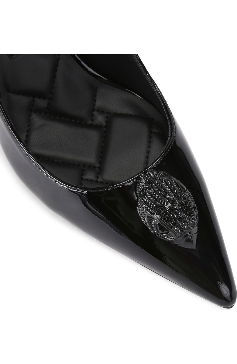 Kurt Geiger London Belgravia Eagle Pointed Toe Court Pump, Alternate, color, Black
