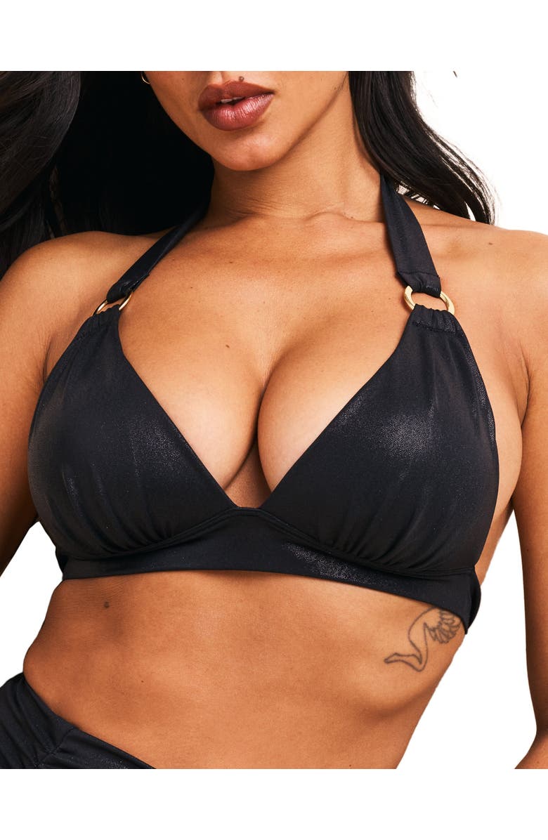 Adore Me Rina Swimwear Bikini Top, Alternate, color, Black